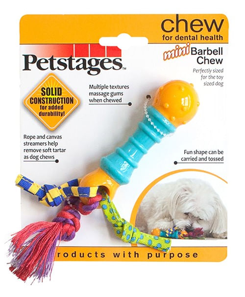 Brinquedo Petstages Mini Barbell Chew