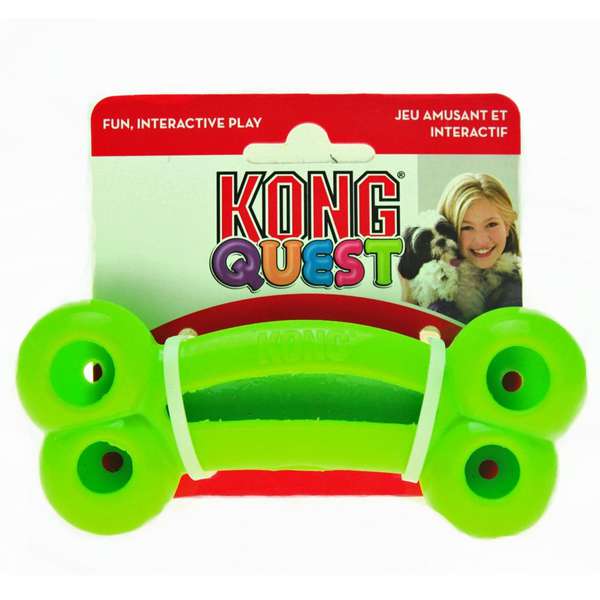 Dispenser para Cães Quest Bone (Osso de Busca) - VERDE - Kong