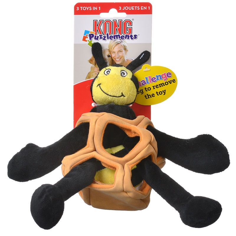 Pelúcia Puzzlements Bee (Abelha) - Kong
