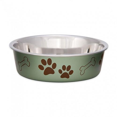 Comedouro Bella Bowl Verde Metalico - Lumare