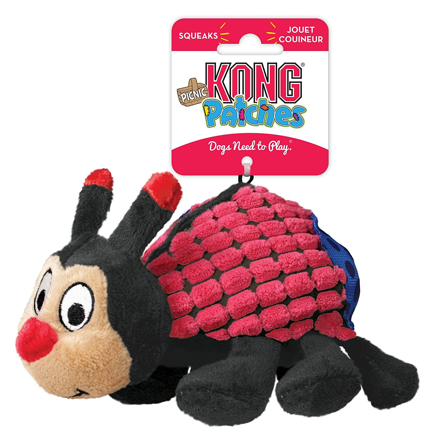 Pelúcia Patches Picnic Ladybug (Joaninha) - Kong
