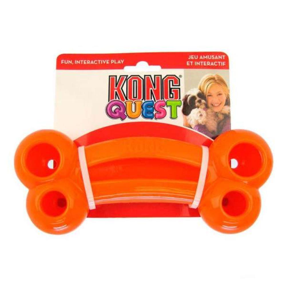 Dispenser para Cães Quest Bone (Osso de Busca) - LARANJA - Kong