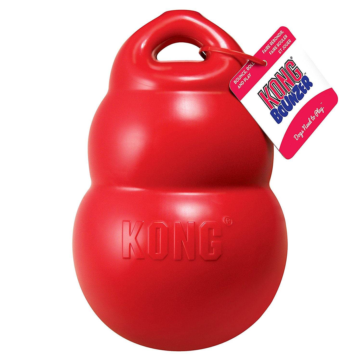 Brinquedo para Cães Bounzer (Comprime e Expande) - VERMELHO - Kong