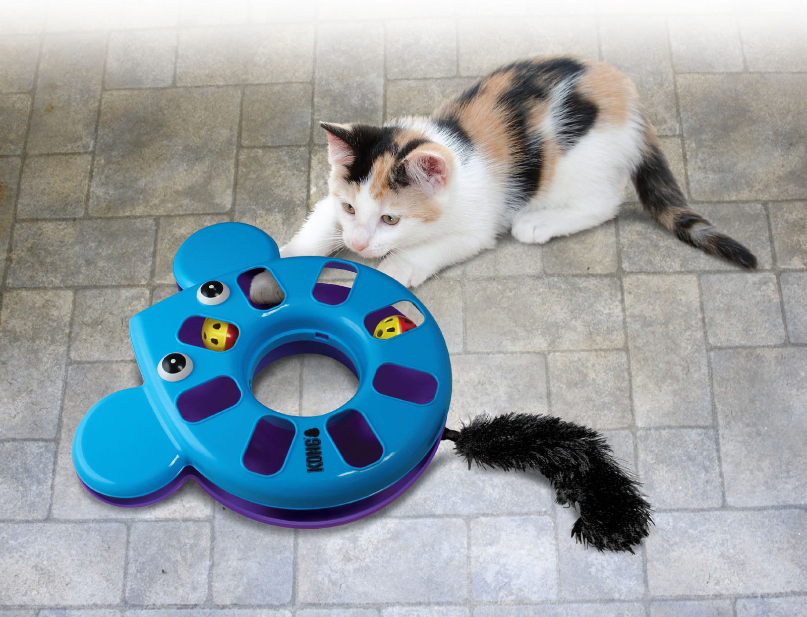 Brinquedo para Gatos Active Puzzle Mouse (Rato) - AZUL - Kong