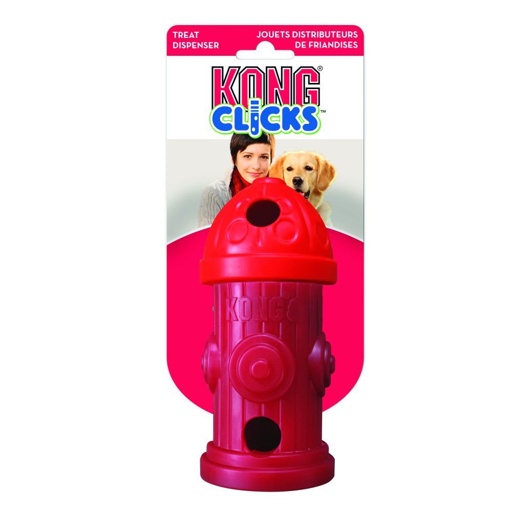 Dispenser para Cães Clicks Hydrant (Hidrante) - VERMELHO - Kong