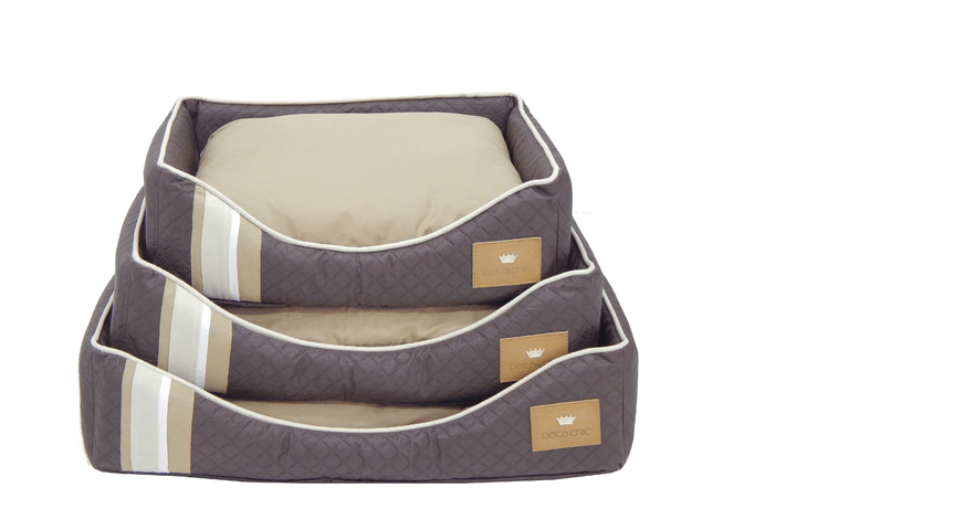 Cama  striped marrom - Pata Chic