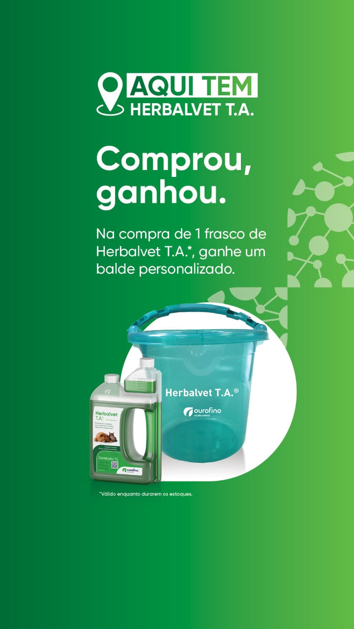Desinfetante Bactericida T.A Herbalvet (1 Litro) - Ourofino