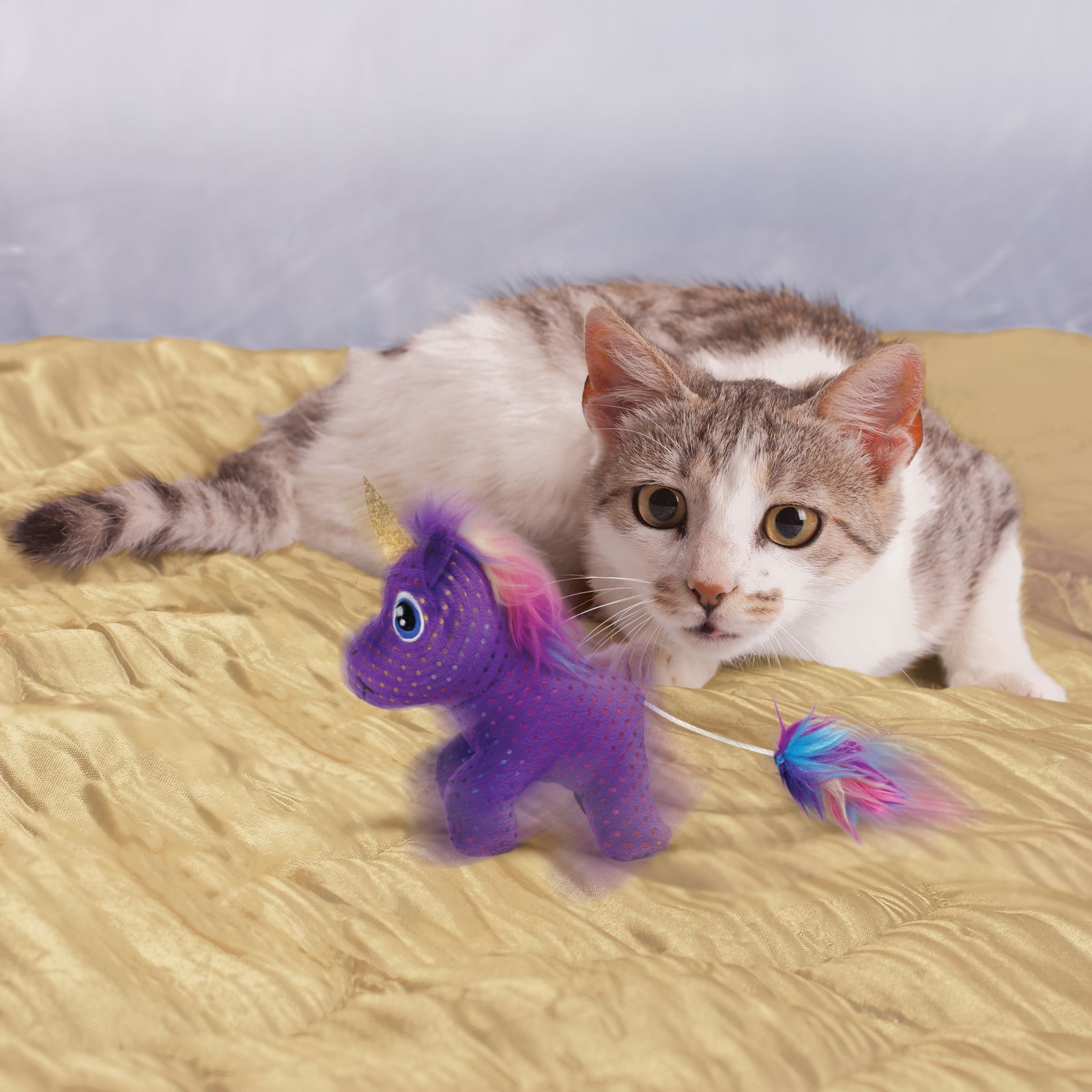 Pelúcia para Gatos Enchanted Buzzy Unicorn (Unicórnio) - Kong