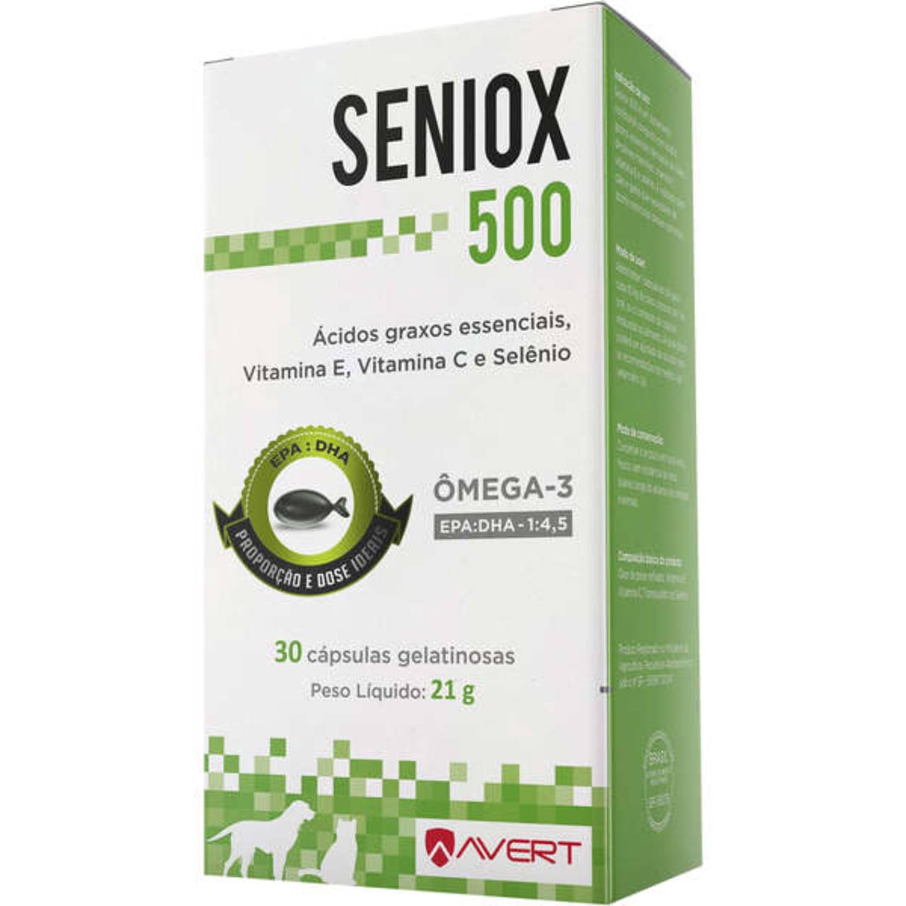 Suplemento Seniox 500 (30 Cápsulas) - Avert