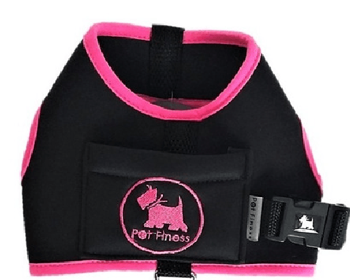 Peitoral Finess (Preto e Rosa) - Pet Finess