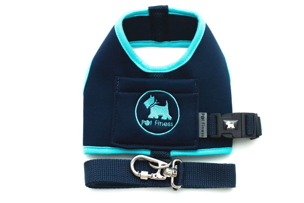 Peitoral Finess (Azul-Marinho e Berilo) - Pet Finess
