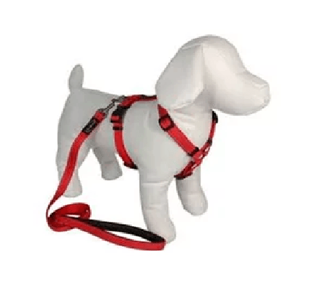 Peitoral com Guia Standard Reflex Villawalk (Vermelho) - Villa Pet