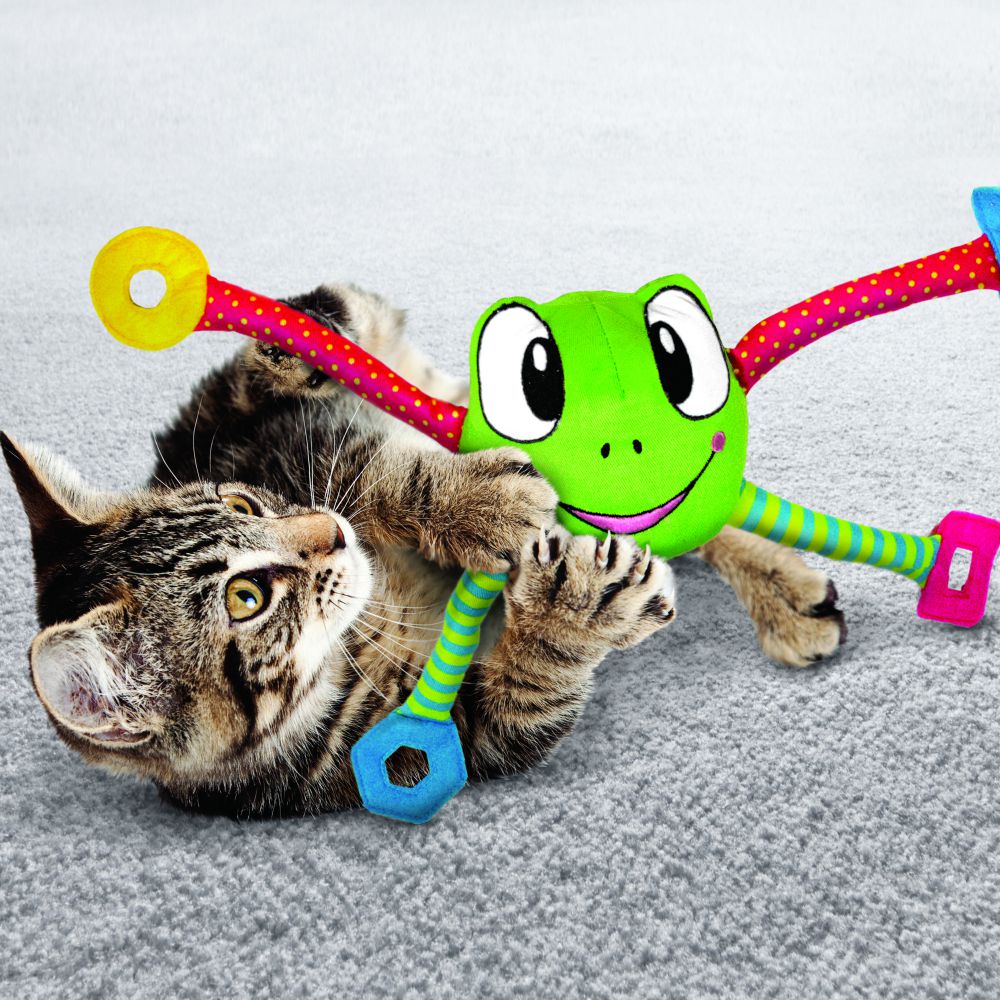 Brinquedo para Gatos Pouncearoo Frog (Sapo) - VERDE - Kong