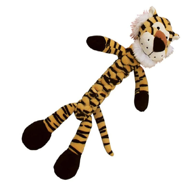Brinquedo Rebocador para Cães Trançado Braidz Tiger  (Tigre) - AMARELO - Kong