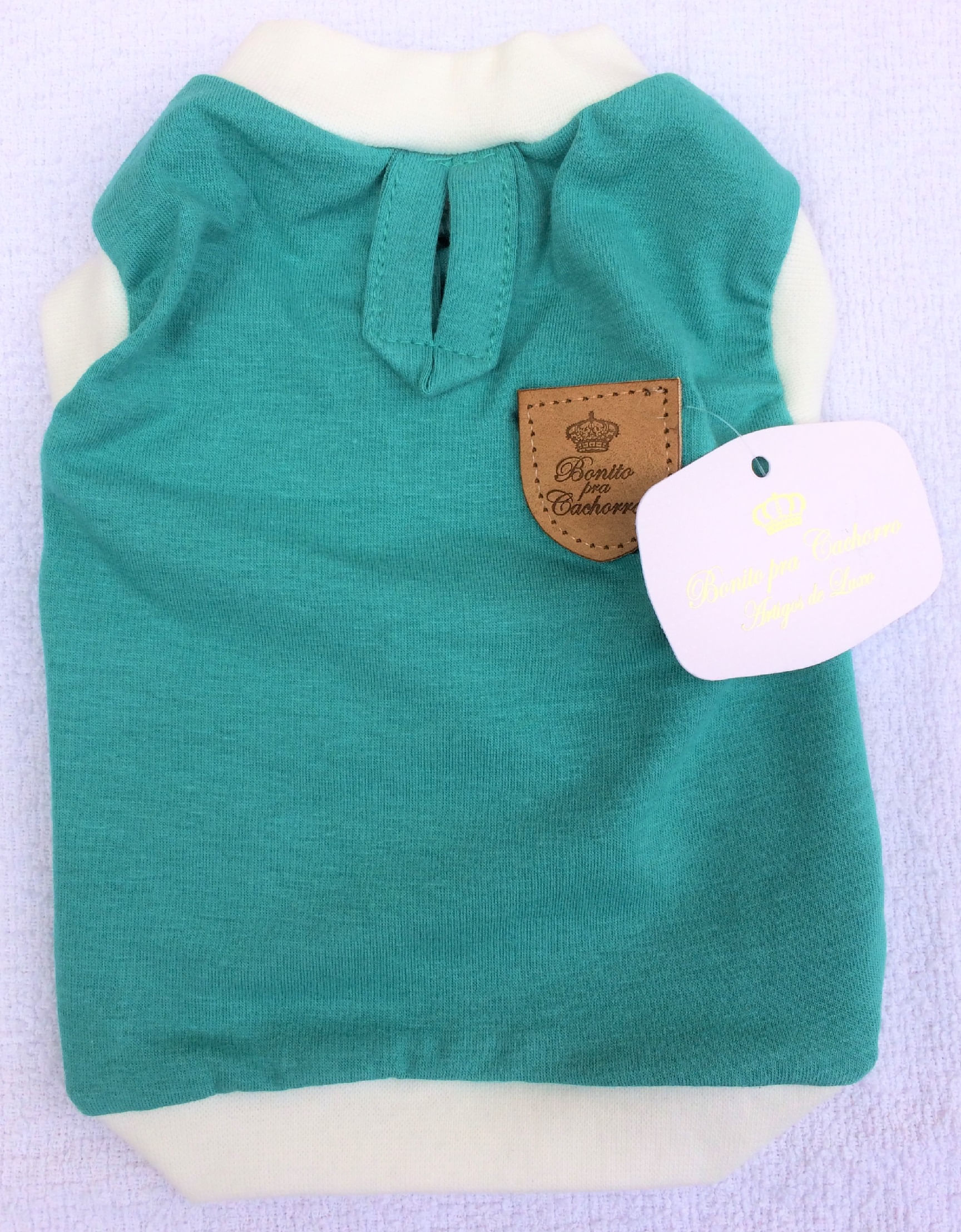 Camiseta Malha (Verde) - Bonito pra Cachorro