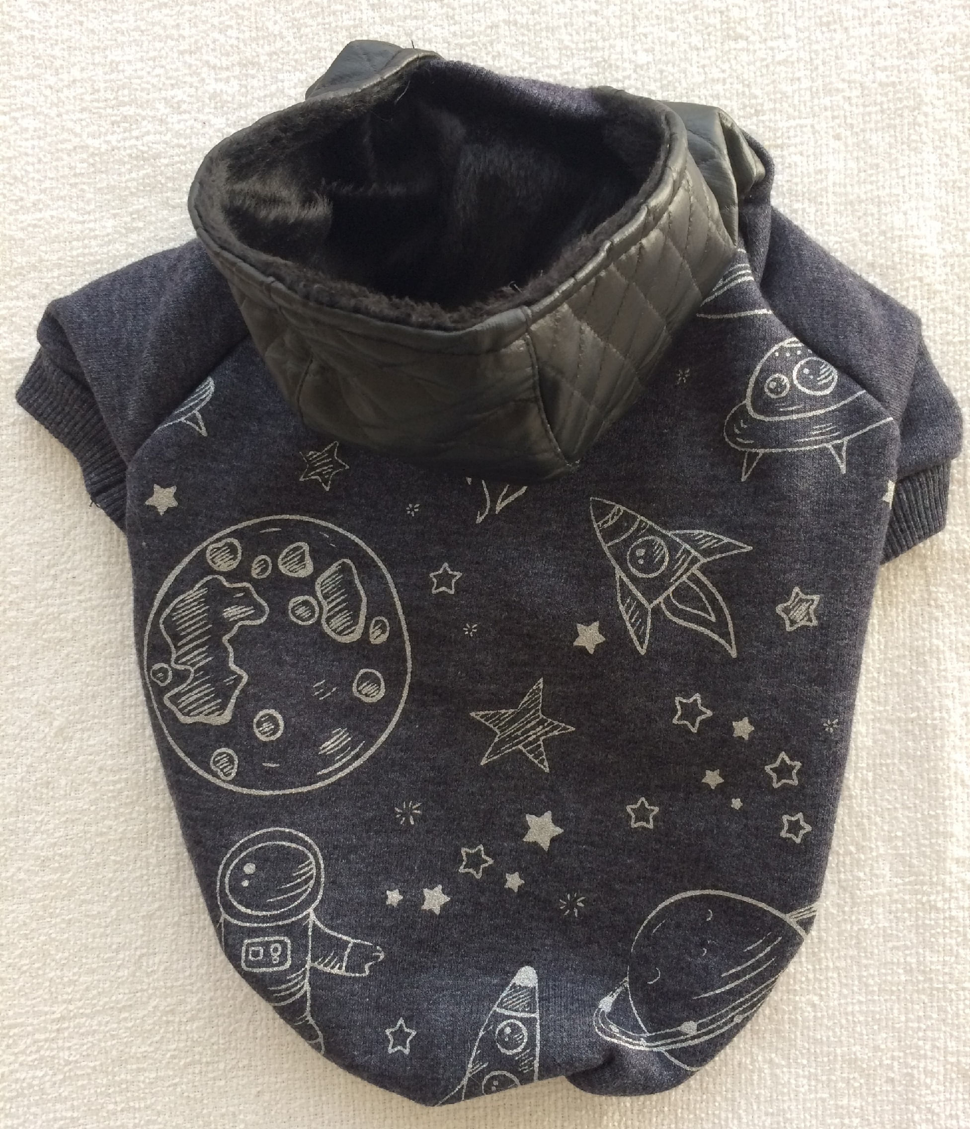 Moletom Galaxy com Capuz Preto (Marinho) - Malloo